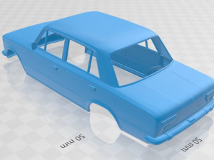 fiat 124 1966 printable body car Modèles 3D en vedette