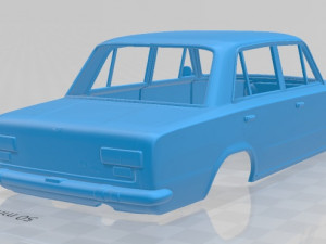 fiat 124 1966 printable body car Modèles 3D en vedette