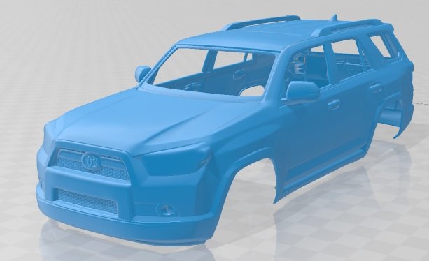 toyota 4runner 2011 printable body car Modello di stampa 3D .c4d .max .obj .3ds .fbx .stl .blend 