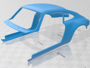 porsche 911 classic printable car Modello di stampa 3D