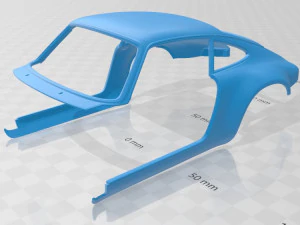 porsche 911 classic printable car 3D Print Model