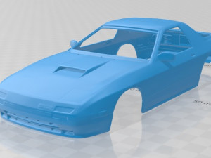 mazda rx-7 mk2 fc coupe 1985 printable body car 3D Print Model