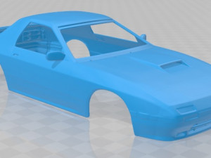 mazda rx-7 mk2 fc coupe 1985 printable body car Modello di stampa 3D