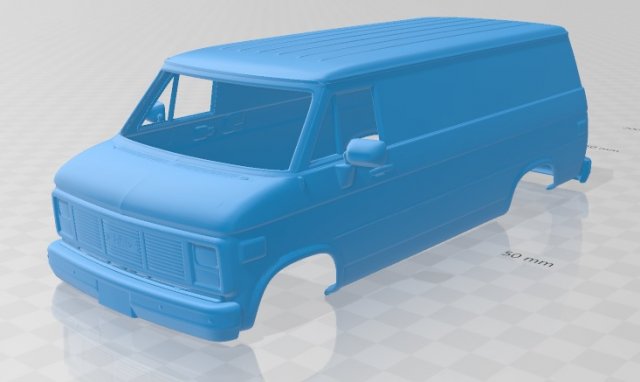 vandura 1983 printable body van Modèles 3D en vedette .c4d .max .obj .3ds .fbx .stl .blend 
