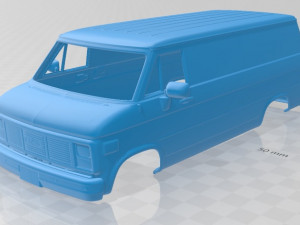vandura 1983 printable body van 3D Print Model