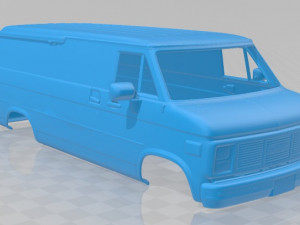 vandura 1983 printable body van Modèles 3D en vedette