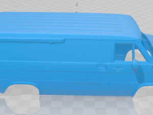 vandura 1983 printable body van Modèles 3D en vedette