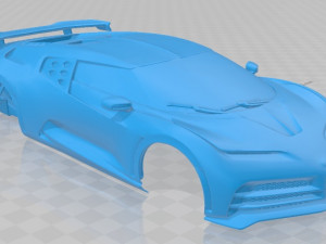 bugatti centodieci 2020 printable body car 3D 프린트 모델