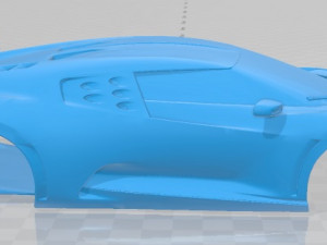 bugatti centodieci 2020 printable body car 3D 프린트 모델