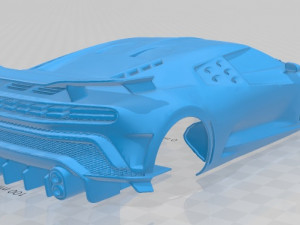 bugatti centodieci 2020 printable body car 3D 프린트 모델