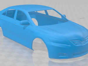 toyota camry le 2010 printable body car Modèles 3D en vedette