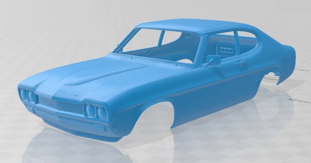 carro capri rs 2600 1970 para impress&atilde;o Modelo de Impressão 3D .c4d .max .obj .3ds .fbx .stl .blend 