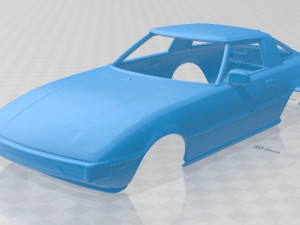 mazda rx-7 1978 printable body car 3D Print Model
