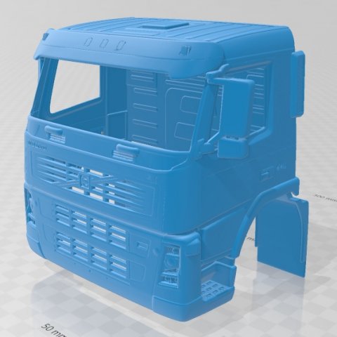 volvo fm 2010 printable cab truck 3D Принт Модель .c4d .max .obj .3ds .fbx .stl .blend