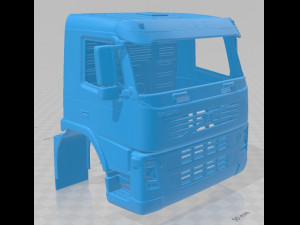 volvo fm 2010 printable cab truck 3D Принт Модель