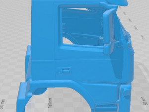 volvo fm 2010 printable cab truck 3D Принт Модель