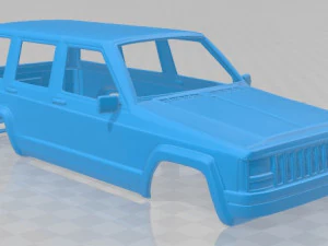 jeep cherokee xj 2000 printable body car 3D Print Model