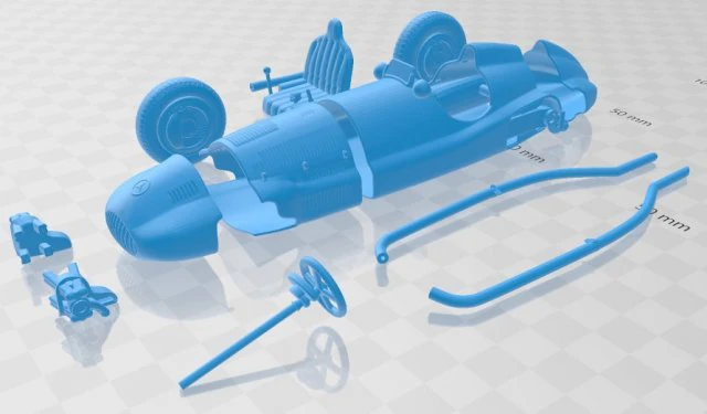 mercedes benz w165 1939 printable car 3D Print Model .c4d .max .obj .3ds .fbx .stl .blend 