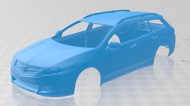 honda accord tourer 2009 printable body car 3D printmodel .c4d .max .obj .3ds .fbx .stl .blend 