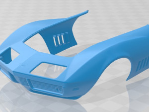 corvette c3 convertible 1968 printable car 3D Print Model