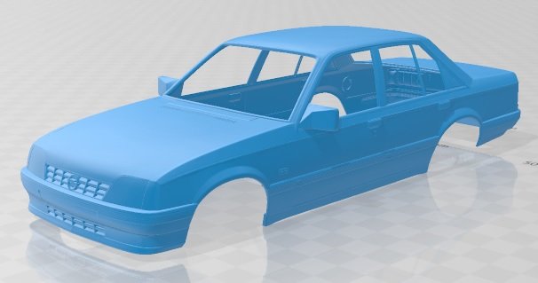 opel rekord 1982 printable body car Modelo de Impressão 3D .c4d .max .obj .3ds .fbx .stl .blend 