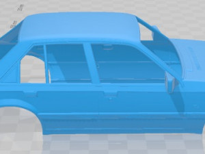 opel rekord 1982 printable body car Modelo de Impressão 3D