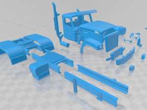 caterpillar ct 680 printable truck Model Cetak 3D