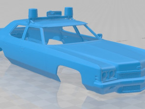 impala police 1972 printable body car 3D Принт Модель