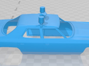 impala police 1972 printable body car 3D Принт Модель