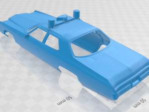 impala police 1972 printable body car 3D Принт Модель