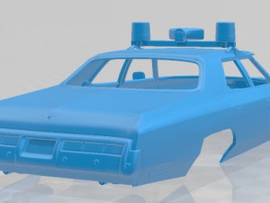 impala police 1972 printable body car 3D Принт Модель