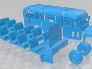 6700 school bus 1955 printable Modello di stampa 3D
