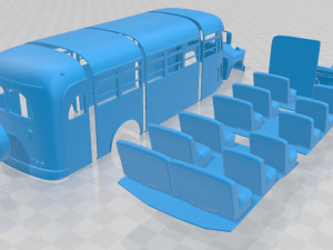 6700 school bus 1955 printable Modello di stampa 3D
