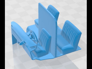 6700 school bus 1955 printable Modello di stampa 3D
