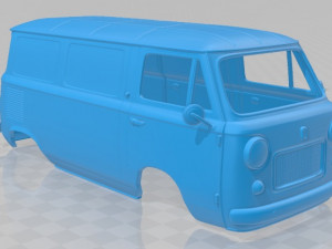 fiat 600 t 1967 printable body van 3D-printmodel