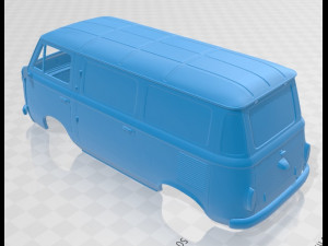 fiat 600 t 1967 printable body van 3D-printmodel