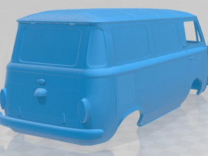 fiat 600 t 1967 printable body van 3D-printmodel