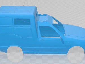 fiat fiorino panel van 1988 printable body car 3D Print Model