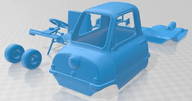 peel p50 printable car 3D Print Model .c4d .max .obj .3ds .fbx .stl .blend 