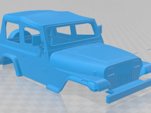 wrangler yj 1987 printable body car Model Cetak 3D