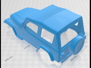 wrangler yj 1987 printable body car Model Cetak 3D