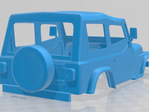 wrangler yj 1987 printable body car 3D Print Model