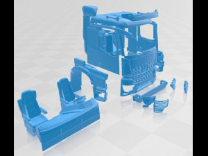 mercedes arocs printable cabin truck Model do druku 3D