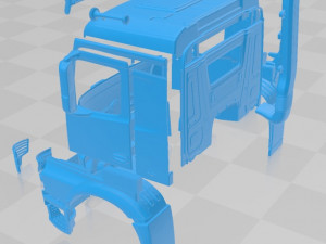 mercedes arocs printable cabin truck Model do druku 3D