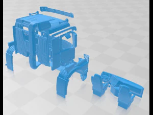 mercedes arocs printable cabin truck 3D Print Model