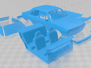 audi 80 1976 printable car 3D 프린트 모델