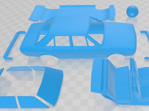 audi 80 1976 printable car 3D 프린트 모델