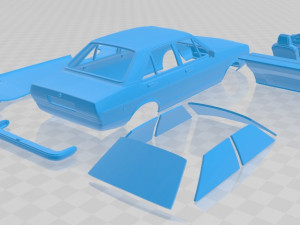 audi 80 1976 printable car 3D 프린트 모델