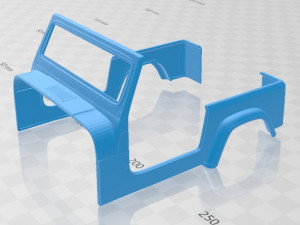 wrangler yj 1987 printable car 3D Print Model