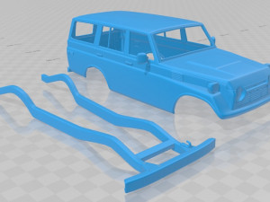 toyota land cruiser j55 1975 printable body car 3D 打印模型